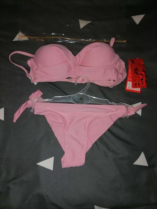 Meina costum de baie dama 2 piese culoare roz masurile 36 - 42