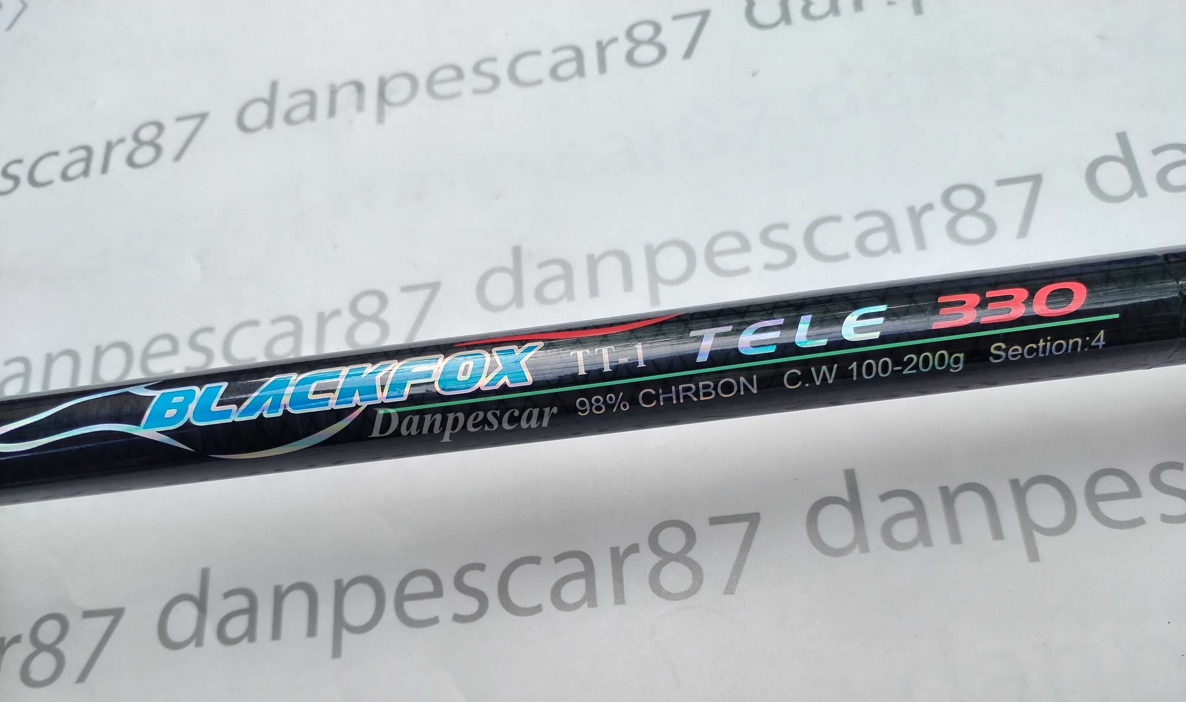 Lanseta CARBON Telescopica BLACK FOX TT1 3.30m 100-200gr