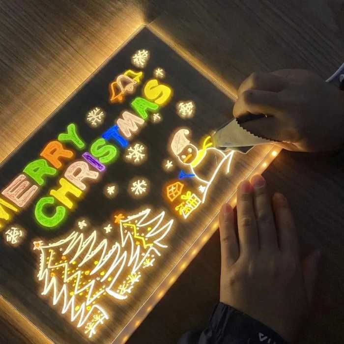 Графический планшет с LED-подсветкой с маркерами и подставкой dm30