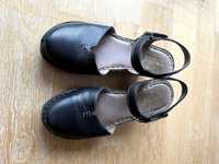 Стилни дамски затворени кожени сандали на платформа Manitu, #38