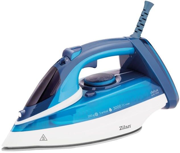 Fier de calcat Zilan2908 Albastru, 3000W, talpa ceramica, antiKalk