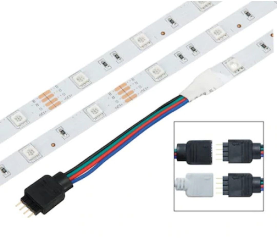 Banda led 5 metri 5050 RGB+ white 300 led  waterproof