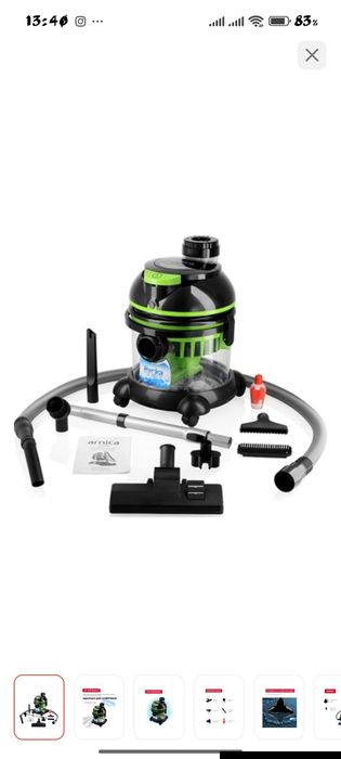 Продам пылесос ARNICA Arnica Hydra зеленый