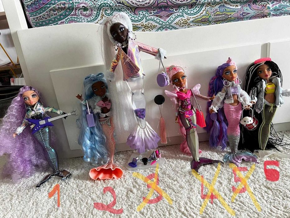 vand papusi Mermaze originale, toate accesoriile incluse