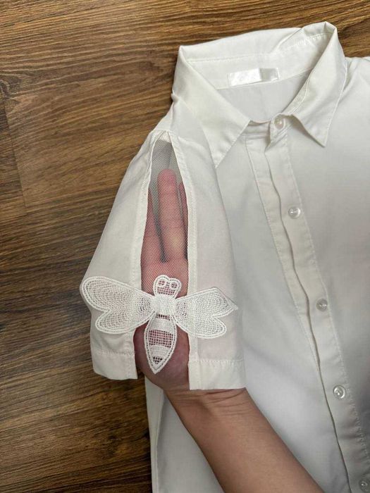 Продается женская школьная рубашка белая/Ayollar oq maktab ko'ylaklari