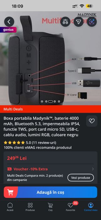 Vând Boxa Bluetooth