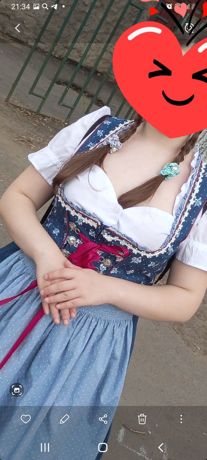 Платье немецкое национальное для девочки