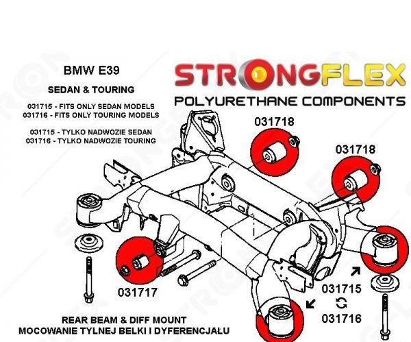 Kit Bucse Poliuretan Dedicat Bmw Seria 5 SEDAN 95-03