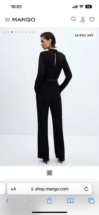 Черен гащеризон Mango XS