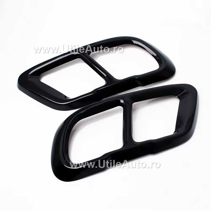 Ornament Metalic Toba Esapament Negru Glossy Bmw G05 G06 G07 split