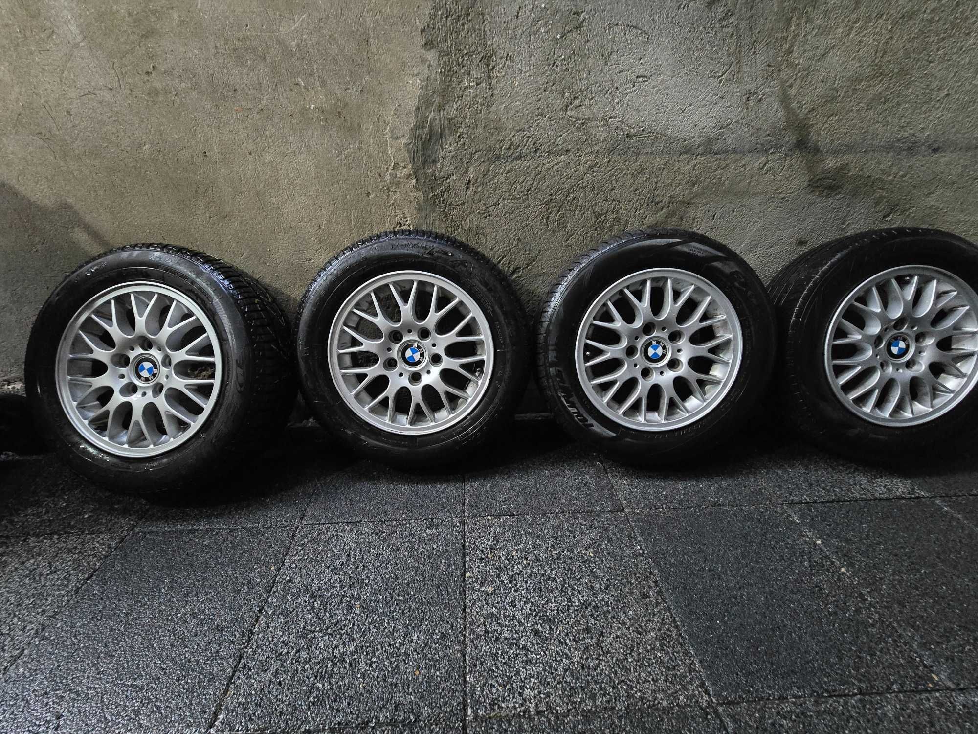 Jante R15+pneuri de vara pentru BMW seria 1 si 3: e36,e46,e90,e80,e81