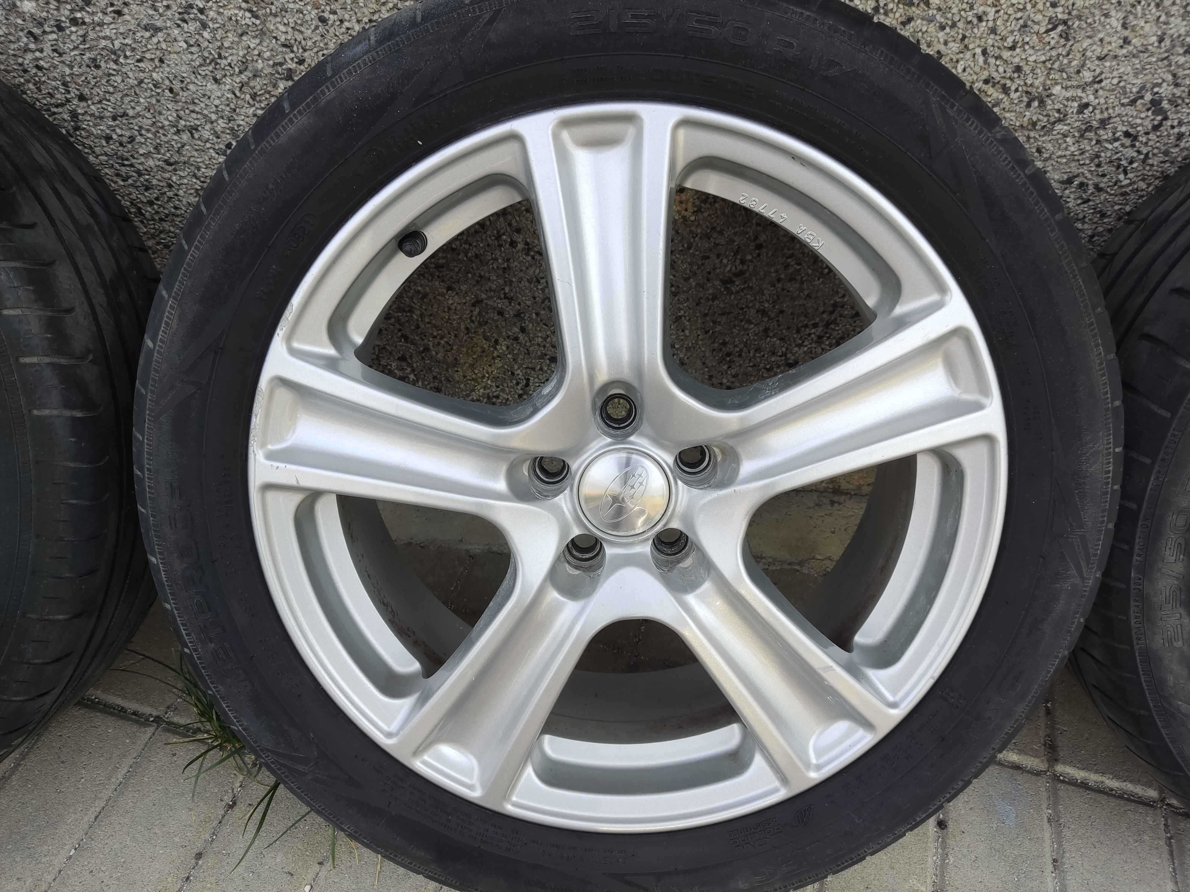 Brock 17 цола оригинални от Subaru с гуми Nokian