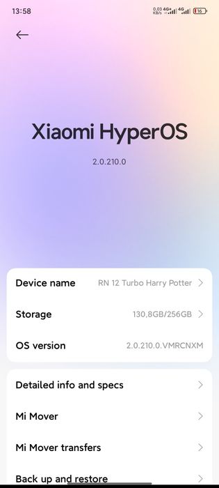 Redmi Note 12 turbo 16/256 Harry Potter Limited Edition 16/256 ГБ