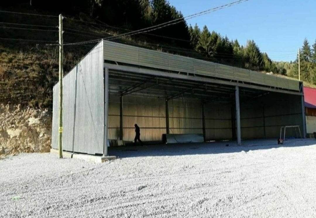 Vand hala pe structura metalica