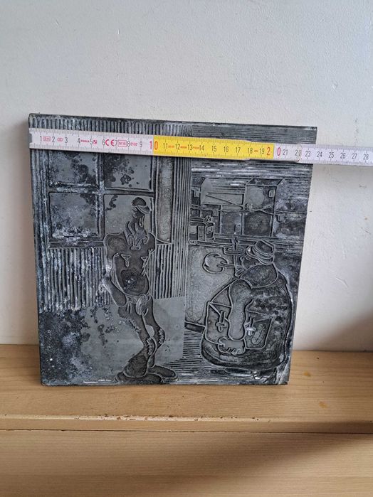 Matrițe de tipar în relief pentru o gravură sau o xilogravură