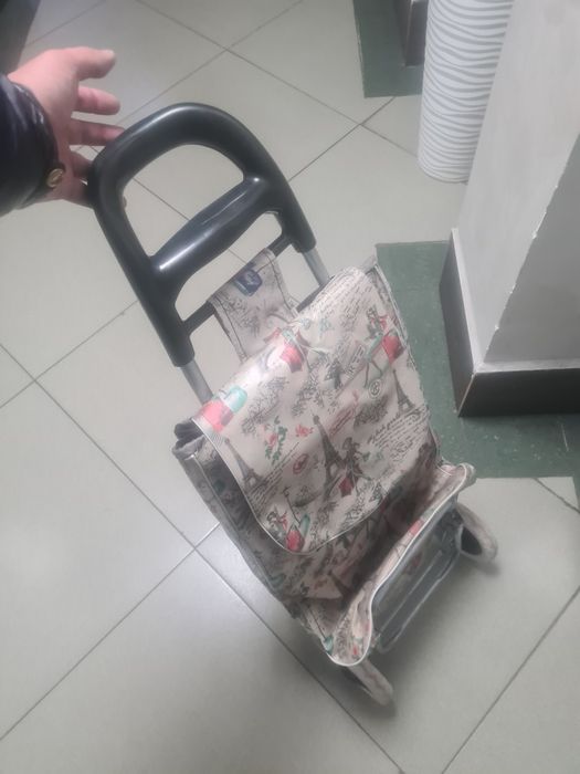 Тележка с сумкой.