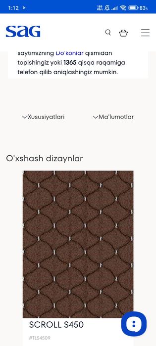 SAG kovralinlar mexmonxona ofislar uchun