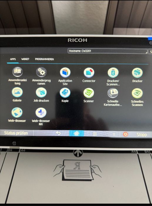 Scanner/copiator/plotter color A0 + Ricoh CW2201sp