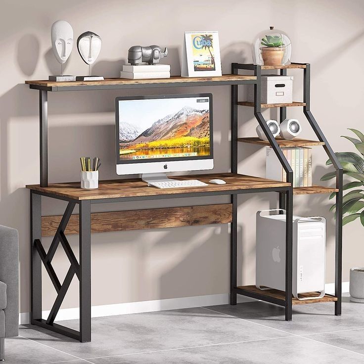 Компьютерный стол лофт, kompyuter stoli loft uslubida