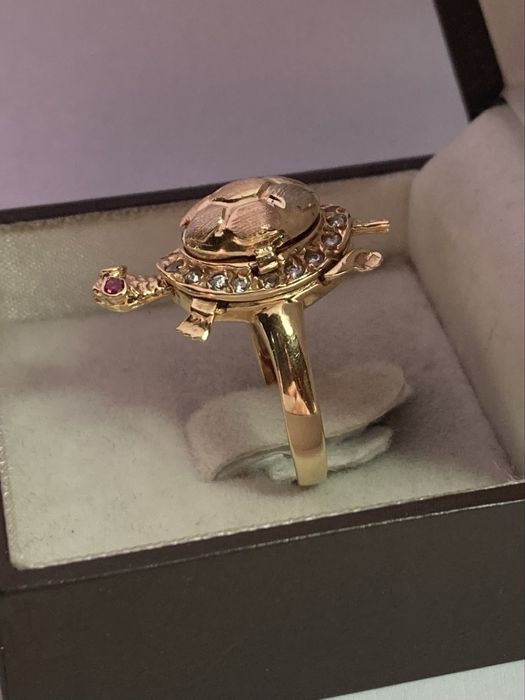 Inel aur 18kt.Turtle