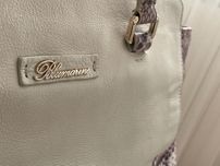 Blumarine Естествена кожа бежова чанта