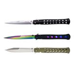Set trei  bricege, lama blocabila, prindere curea, 33 cm, multicolor