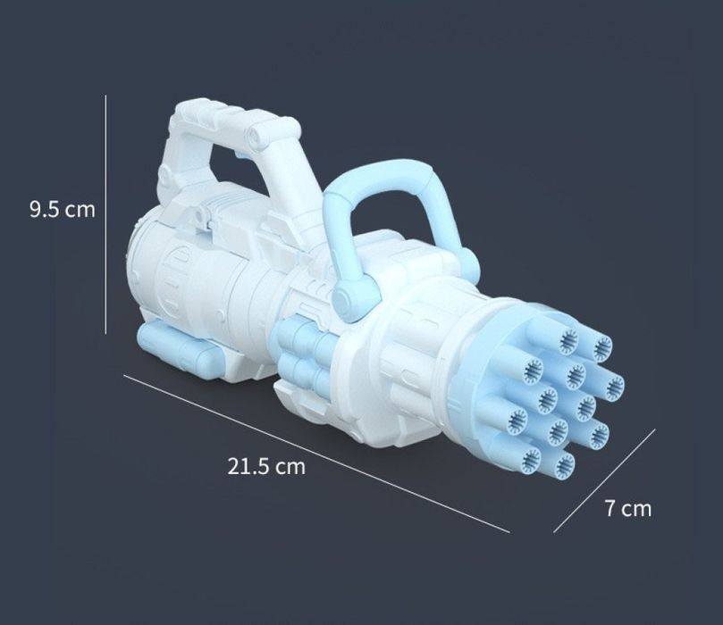 Модерен пистолет за сапунени балончета с батерии и удобна дръжка / Цвя