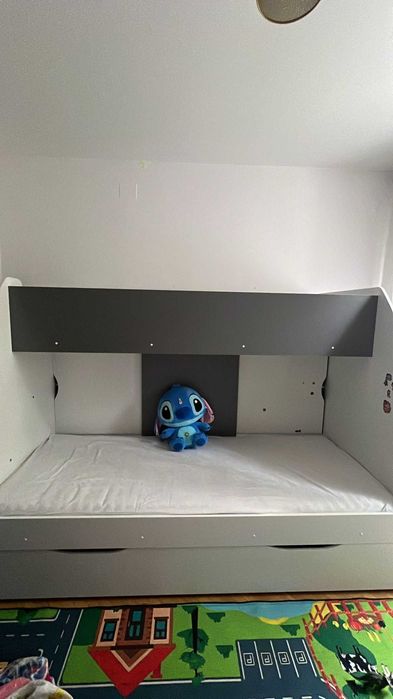 Vand Pat supraetajat, Vlad, 80x200 cm, Gri