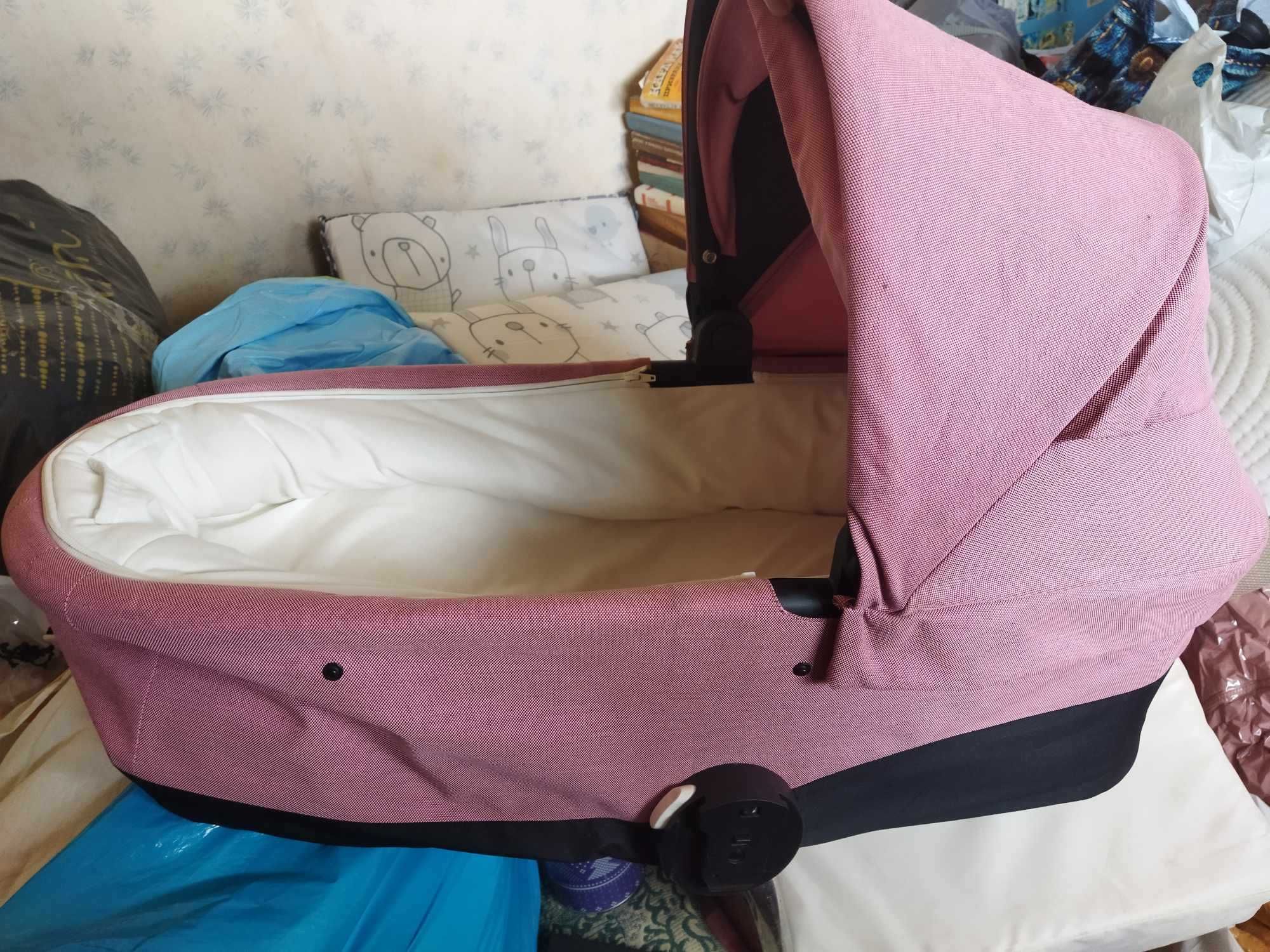 Количка  2 in 1 Cybex Balios S Lux Blk Magnolia Pink,