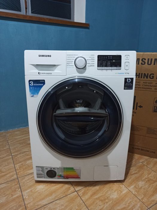 Стиралка автомат EcoBubble Стиралная Samsung BiTurbo Стиралный