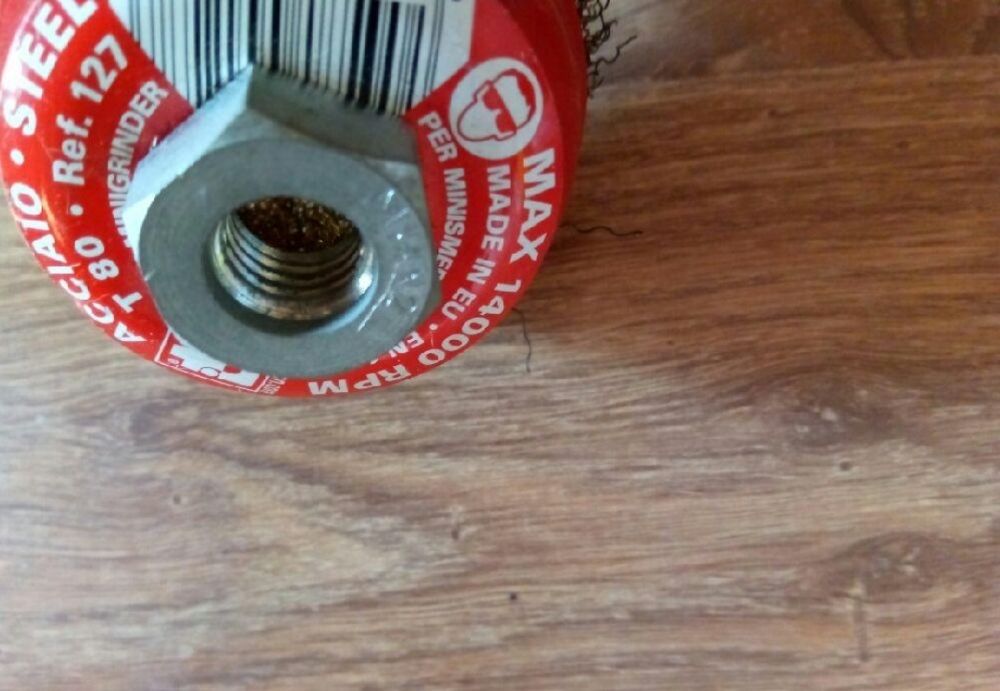 Perie cupa, pentru otel/metale feroase/neferoase, diametru 80 mm,Nou