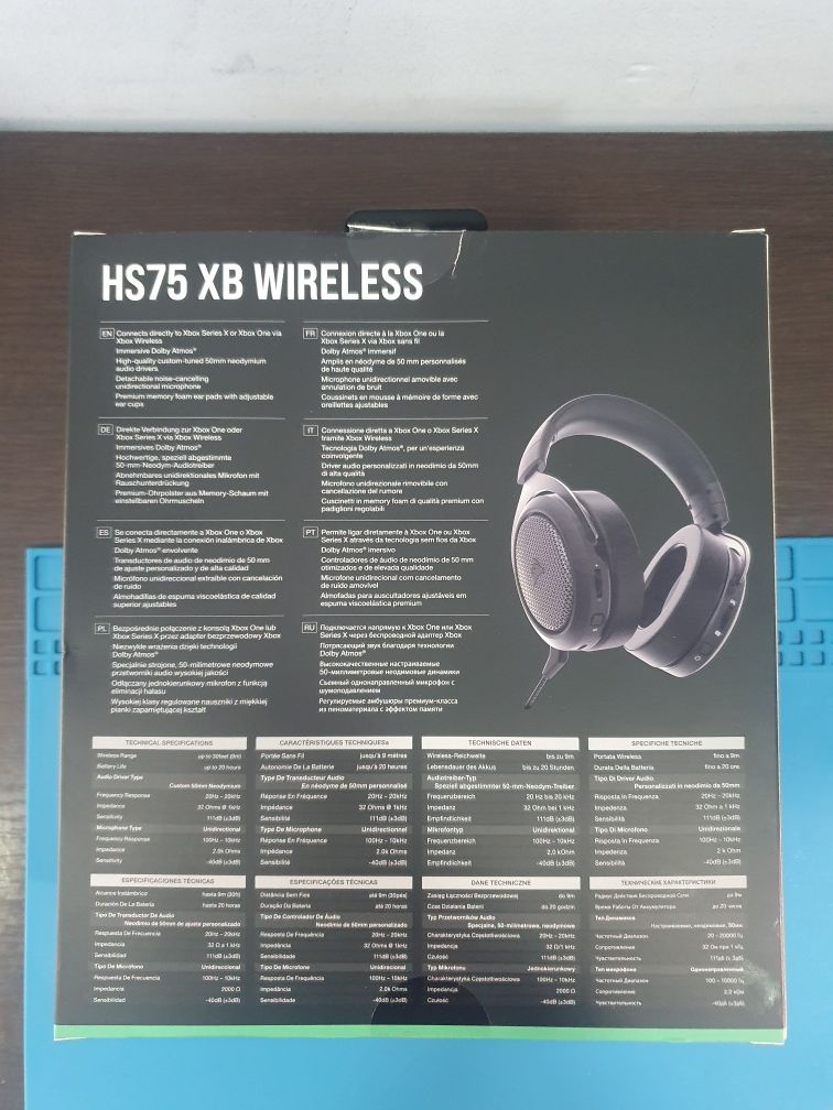 Căști gaming  corsair HS75 XB  wireless  noi