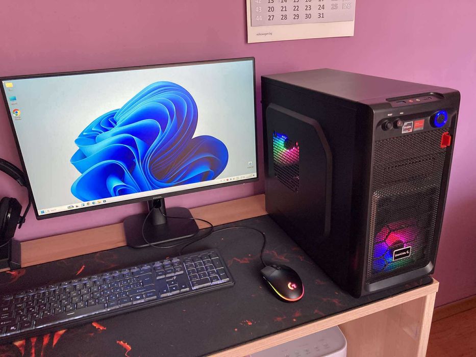 Геймърски компютър INTEL CORE I5, AMD RADEON R9 280, 16GB, SSD, Win 11