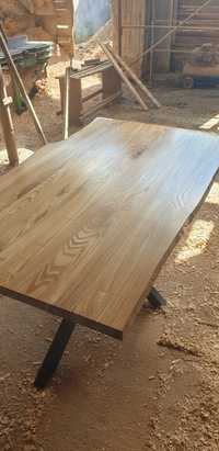 Masa din lemn masiv de salcam 165×95/100×4