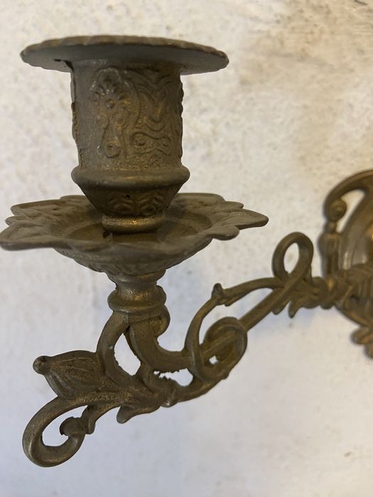 Свещници стари бронз 3бр