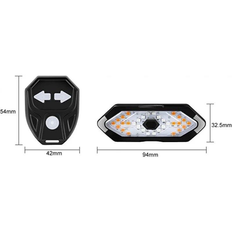 Semnalizare bicicleta/trotinetă led wireless