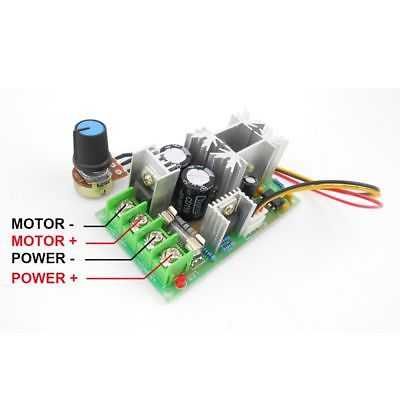 Variator regulator de turatie motor cc PWM 20A 10-60V -control regulat