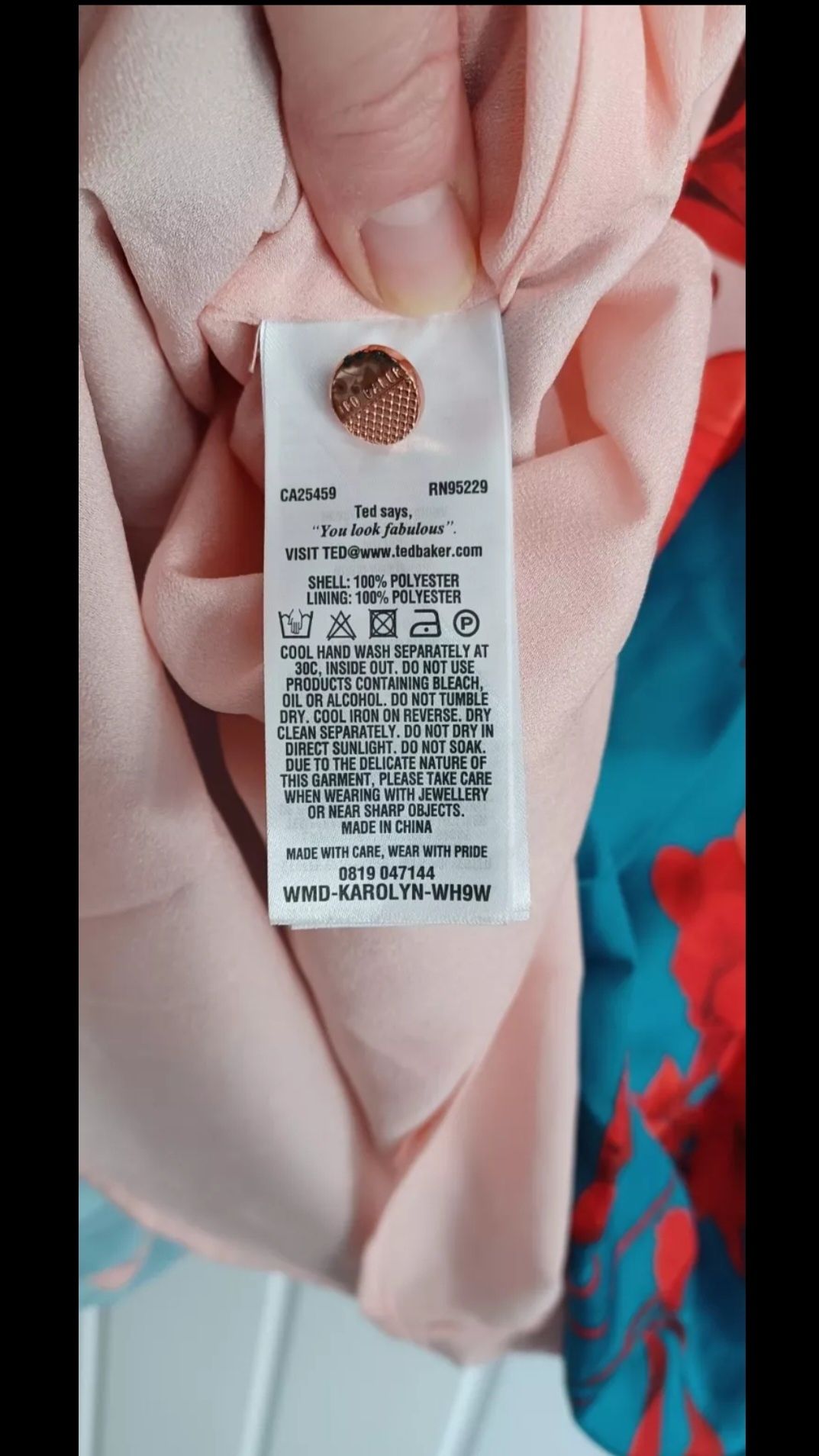 Рокля Ted Baker размер Хс - С Xs S с дълъг ръкав