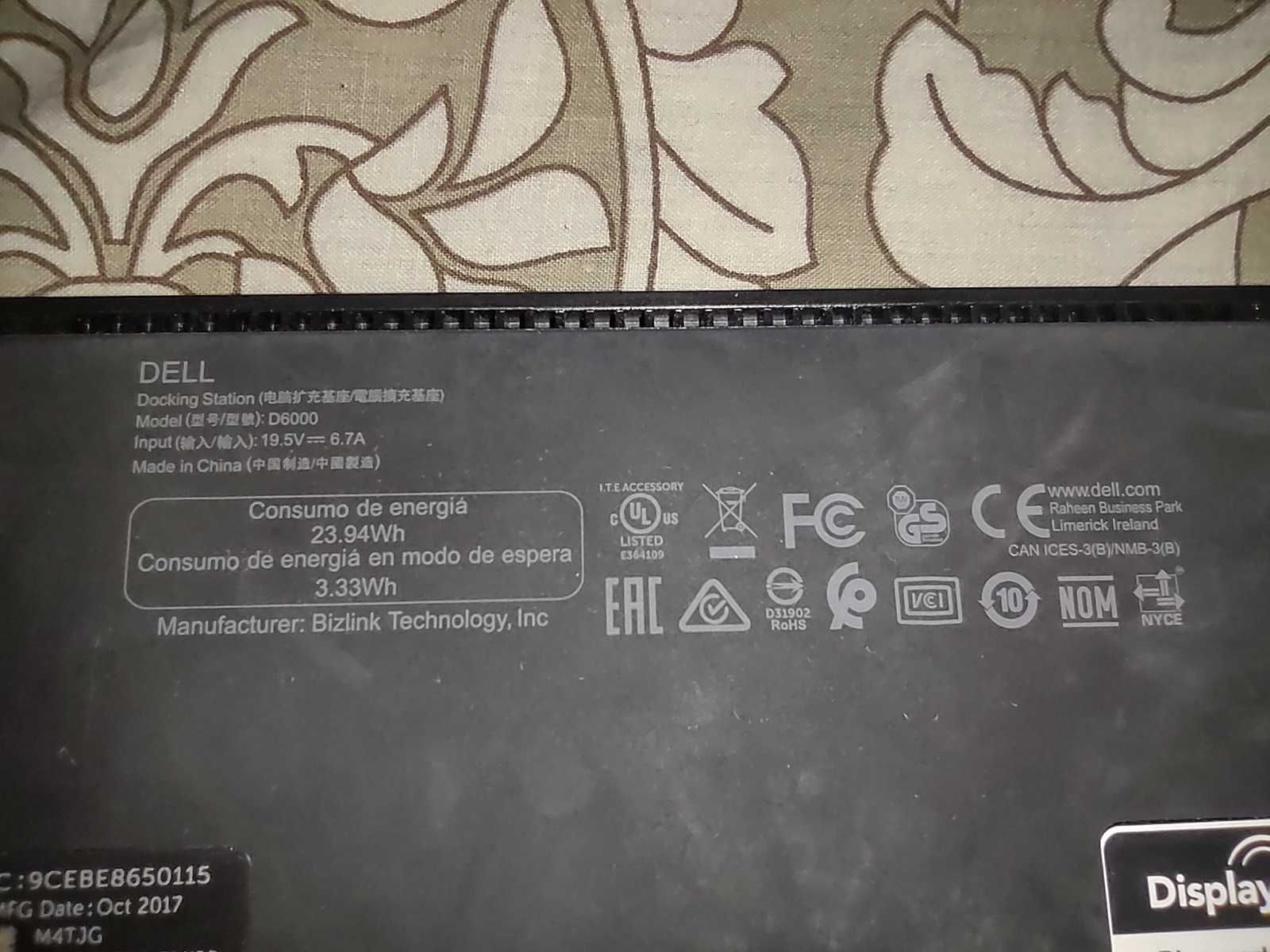 Докинг станция Dell D6000