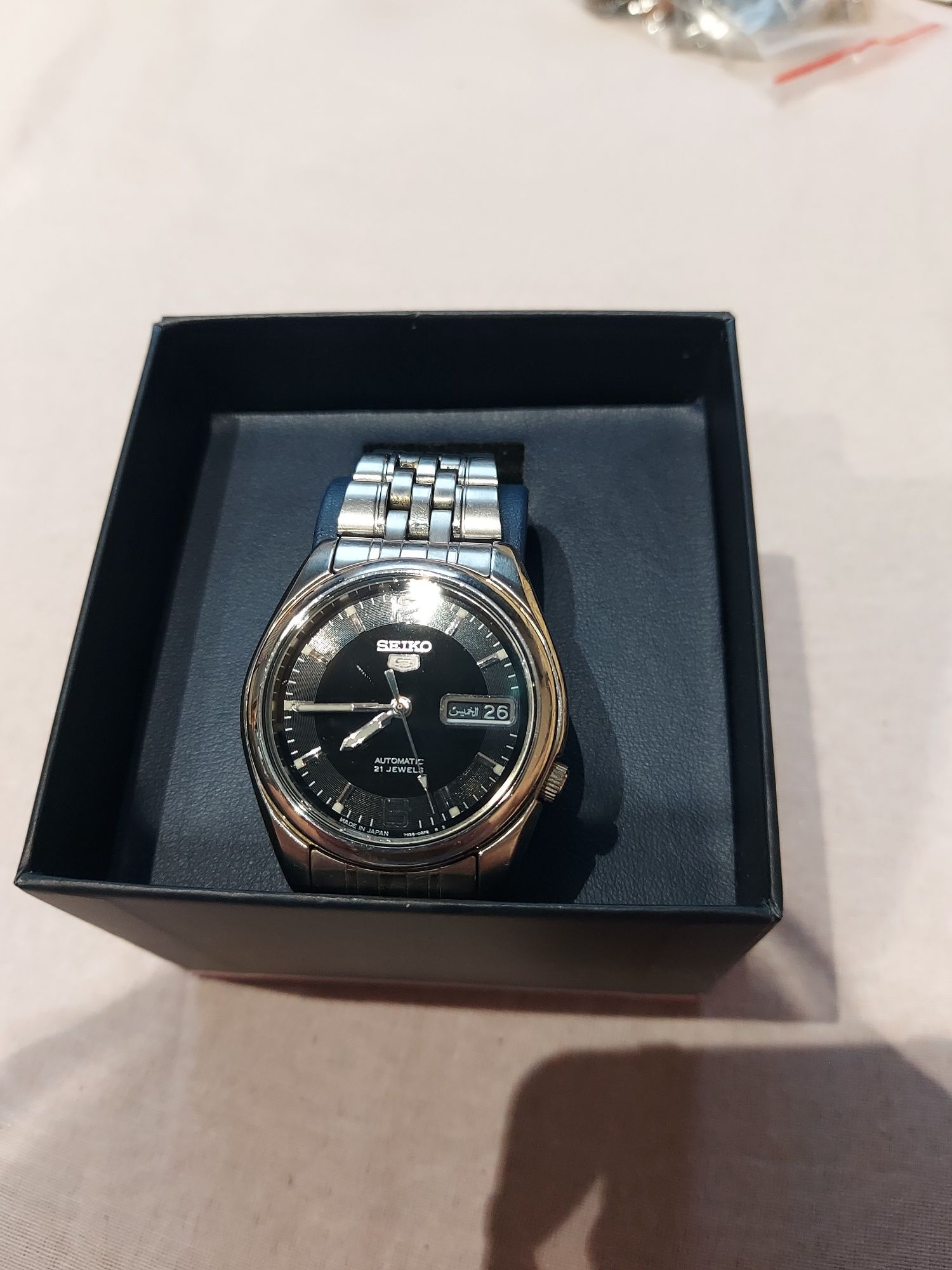 Ceas seiko 5 automatic japan,21 jewels,7s26-01v0,totul original,superb