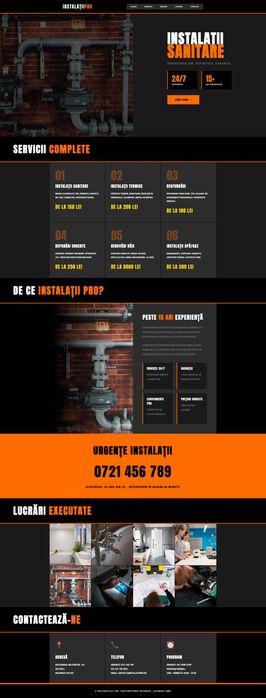 Site prezentare Host + Domeniu Inclus