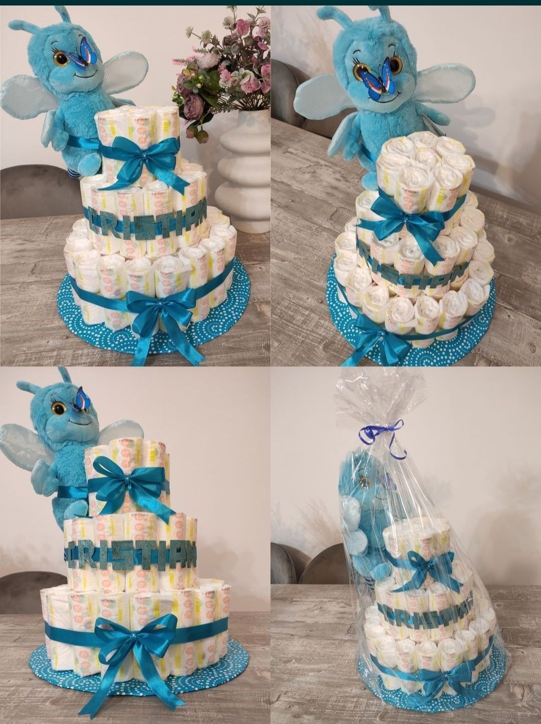 Aranjament scutece/ tort scutece/plocon/ botez/ baby shower