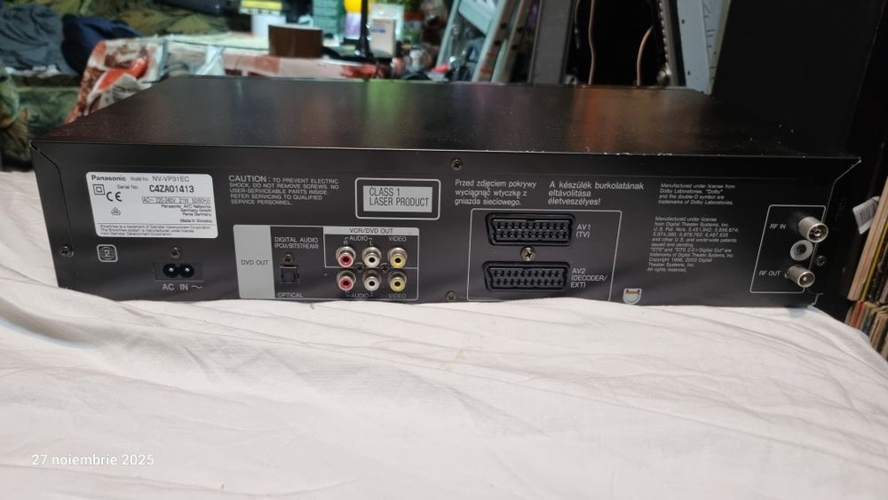 Dvd player/video hi-fi recorder Panasonic nv-vp31/telecomandă