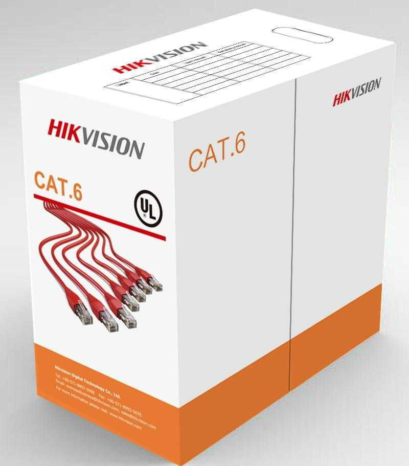 Cablu Utp Cat6 Rola 305M Hikvision AWG23 DS-1LN6-UU