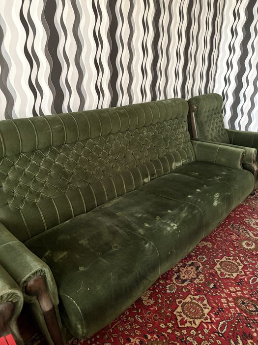 Канапе с два фотьойла