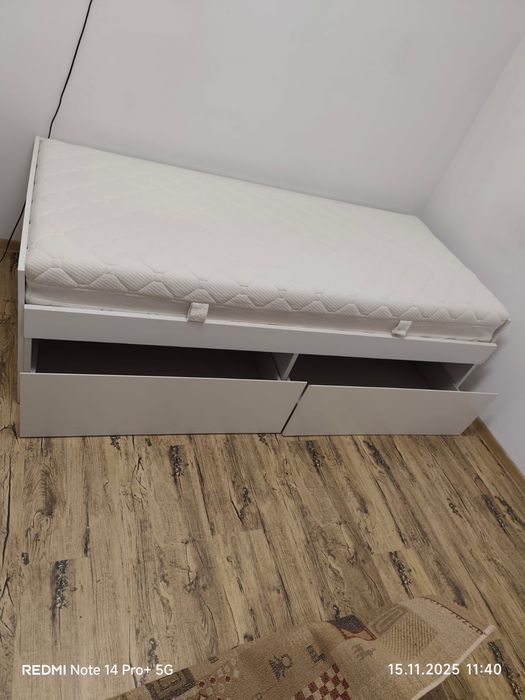 Pat extensibil cu saltea