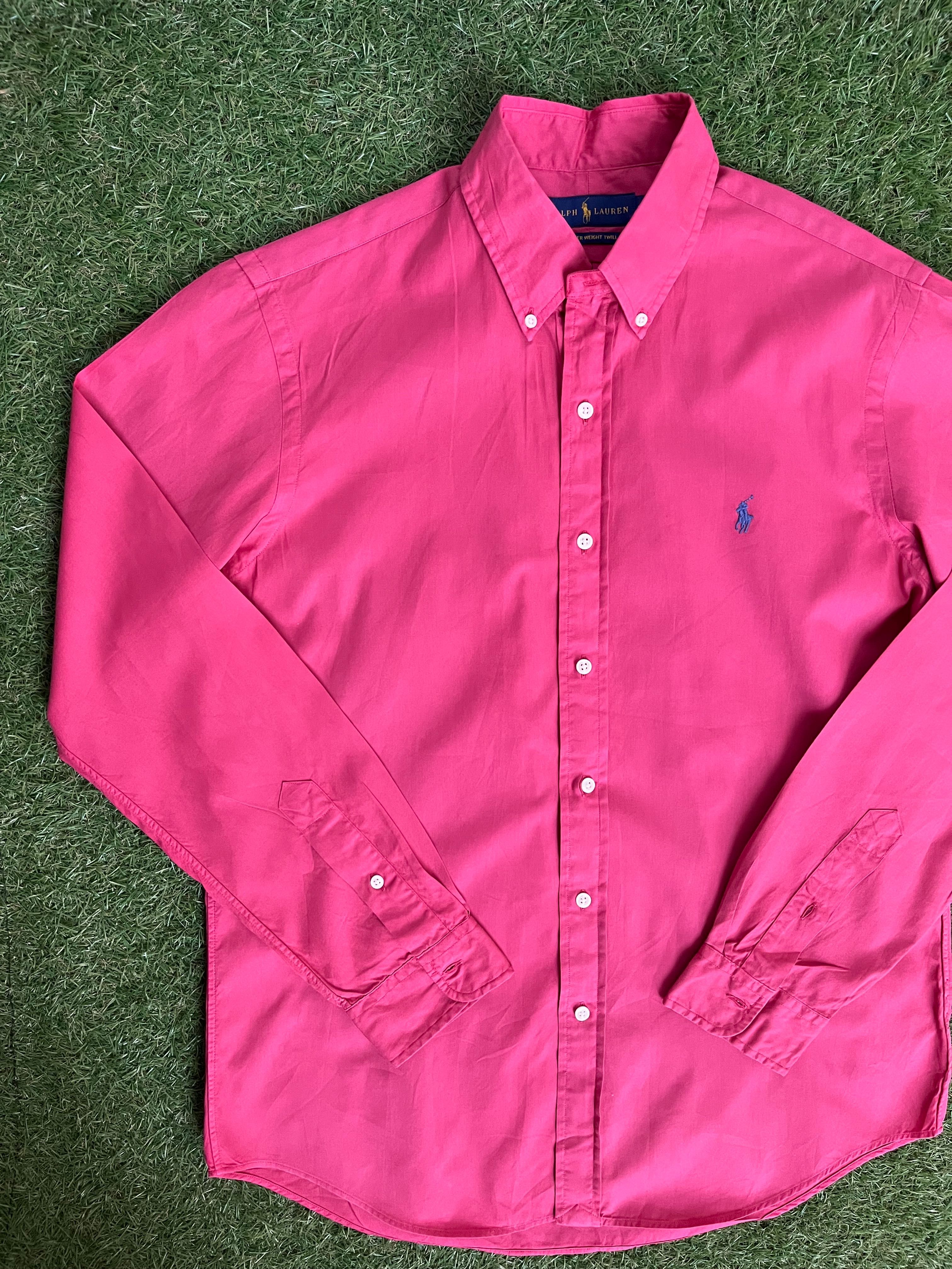 Мъжка риза с дълъг риза : Ralph Lauren Feather Weight Twill M