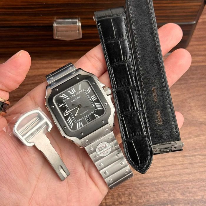 Cartier santos 100 сребро