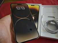 -Iphone 14Pro Max, ca Nou, 256Gb, 6Ram, Gold, bat: 100%, cutie complet