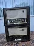 Vând lot uriaș 34 radio cu lampi si carcasa ebonita&lemn ani 1940-1980